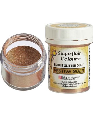 sugarflair Sugarflair Edible Lustre Festive Gold, 10g