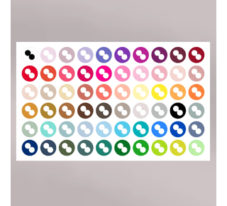 colour mill Colour mill stickervel voor oil blend
