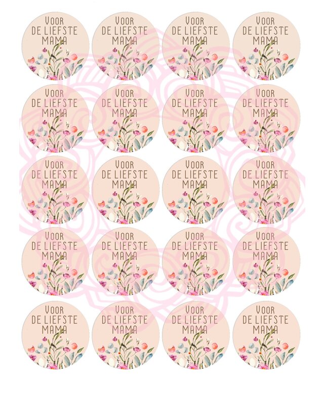 Moederdag 1 cupcake rondjes