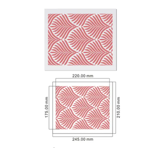 Taartdecoratief Taart stencil Varen 175 mm  x 210 mm