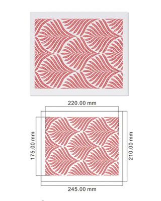 Taartdecoratief Taart stencil Varen 175 mm  x 210 mm