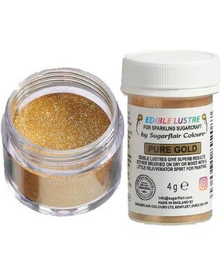 sugarflair Sugarflair Edible Lustre Glitter Pure Gold, 4g