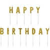 PartyDeco Verjaardagskaarsjes - Happy Birthday Gold Set/13
