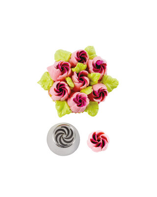 decora Decora botercrème spuitmond gesloten roos