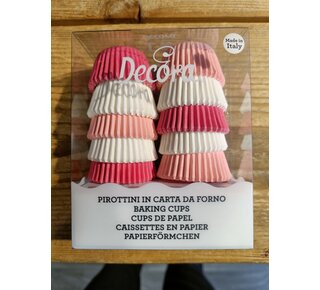 decora mini baking cups roze by Decora 200st