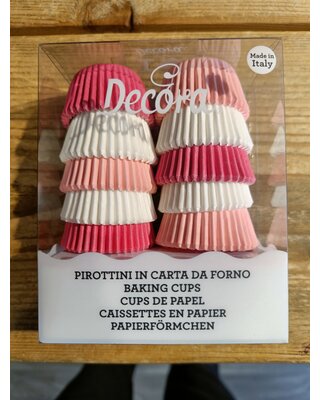 decora mini baking cups roze by Decora 200st