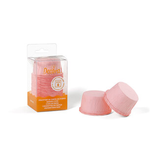 decora 25 roze baking cups  55 X 35 mm