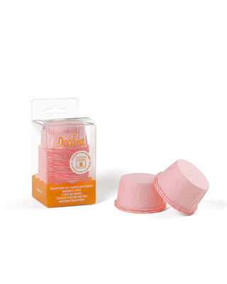 decora 25 roze baking cups  55 X 35 mm