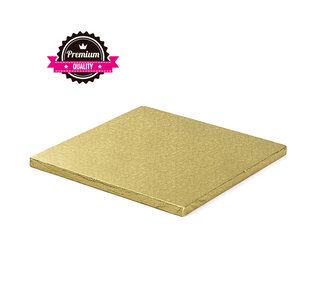 decora Decora drum vierkant  goud 20 cm