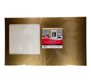 Funcakes FunCakes Tall Cake Box 30,4 x 30,4 x 34,5 cm - Goud