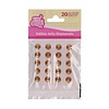 FunCakes Eetbare Jelly Diamonds Pearl Gold pk/20