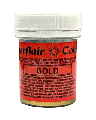 sugarflair Sugarflair Eetbare Glitter Verf Goud 35g