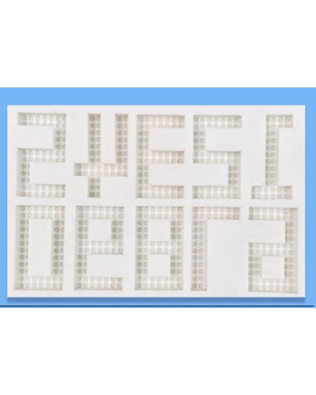 Game cijfers siliconen mal