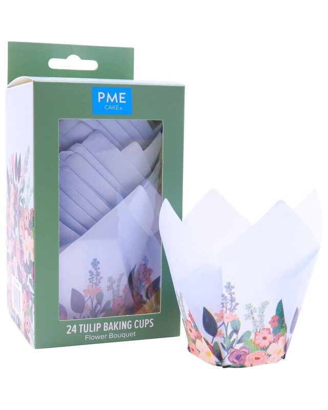 PME PME Muffinvormpjes Tulp Boeket bloemen Pk/24