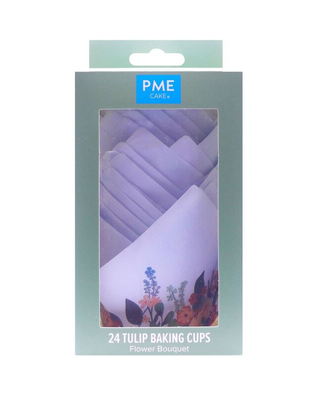 PME PME Muffinvormpjes Tulp Boeket bloemen Pk/24