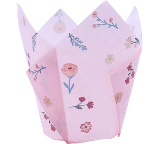 PME PME Muffin vormpjes Tulp Isolated Flowers Pk/24