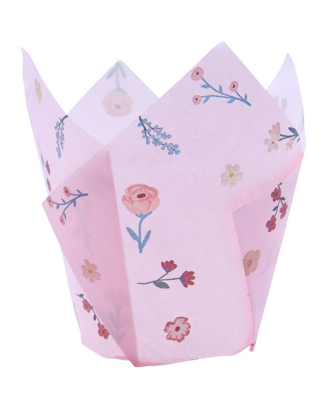 PME PME Muffin vormpjes Tulp Isolated Flowers Pk/24