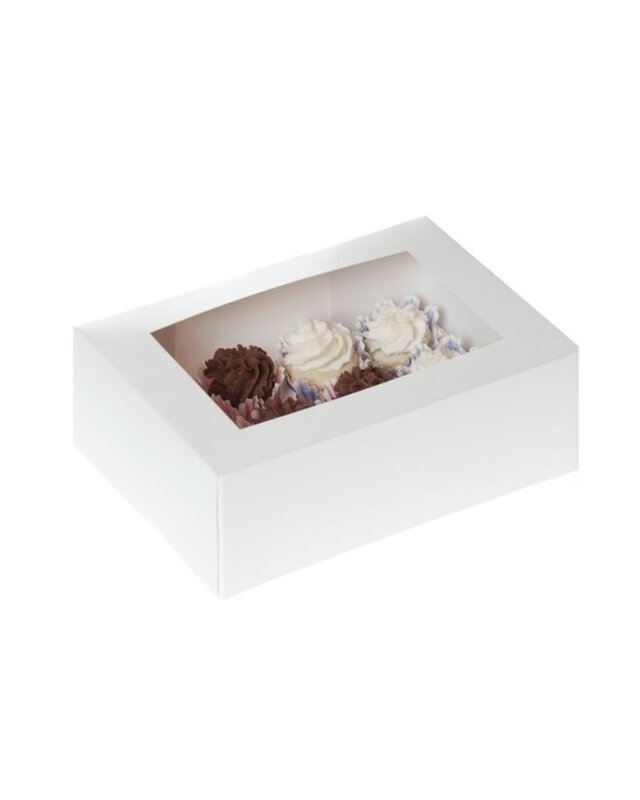 12 mini cupcake doos wit