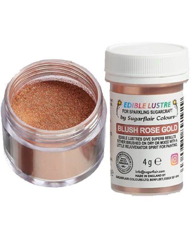 sugarflair Sugarflair Edible Lustre Blush Rose Gold, 4g