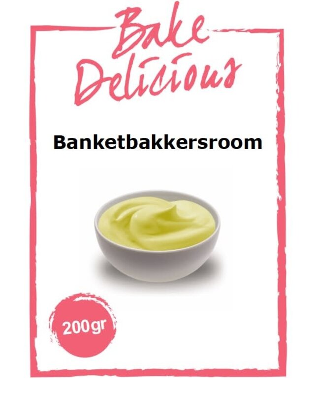 bake delicious Banketbakkersroom 200gr ( Bake Delicious )