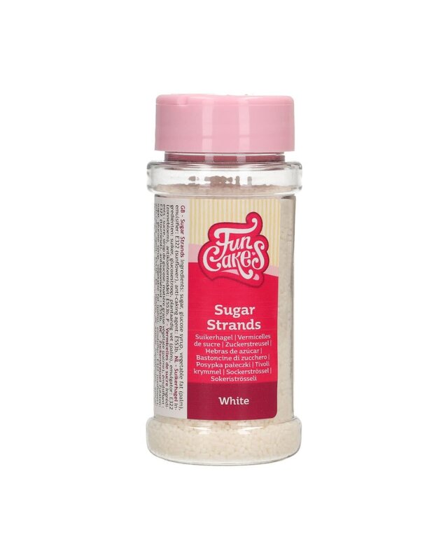 Funcakes FunCakes Sugar Strands Wit 80 g