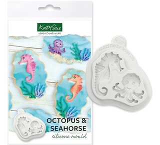 Katy Sue Katy Sue Octopus en Zeepaardje Siliconen mal