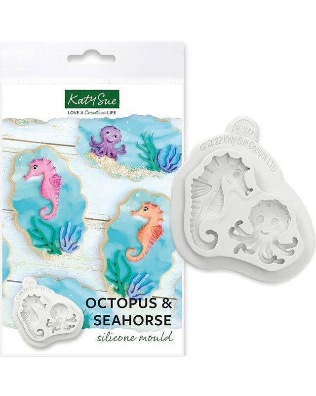 Katy Sue Katy Sue Octopus en Zeepaardje Siliconen mal