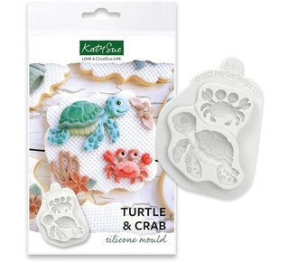 Katy Sue Katy Sue Schildpad en Krab Siliconen mal
