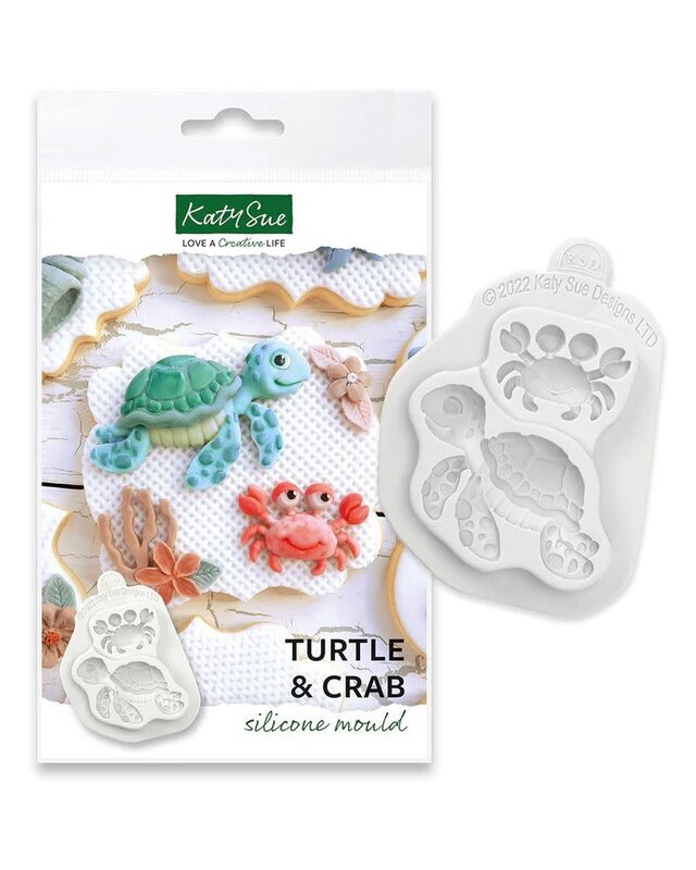 Katy Sue Katy Sue Schildpad en Krab Siliconen mal