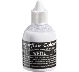 sugarflair Sugarflair airbrush kleurstof wit 60 ml