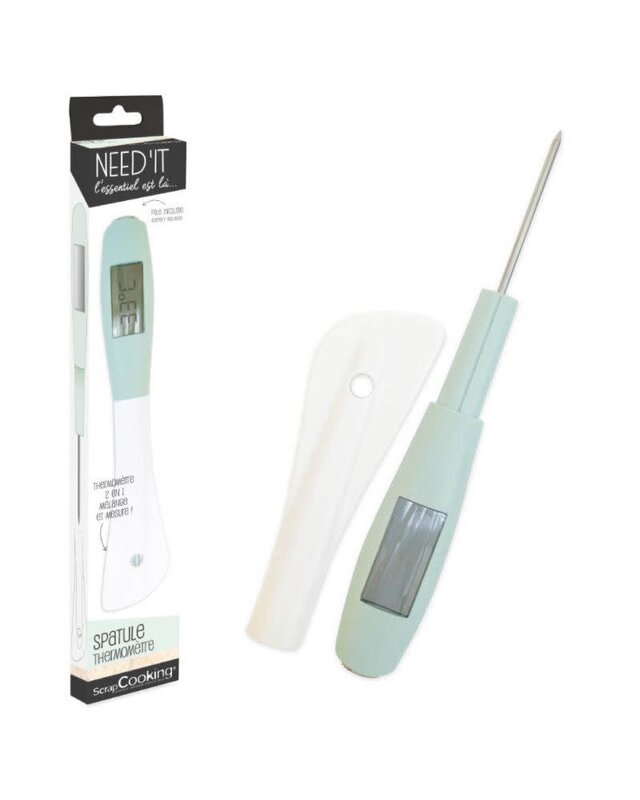 scrapcooking Scrapcooking Spatel met Thermometer
