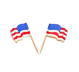 Vlaggetjes USA 40 stuks