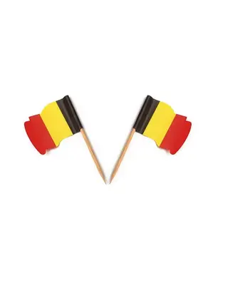 Vlagprikker België Wapperend 40st.