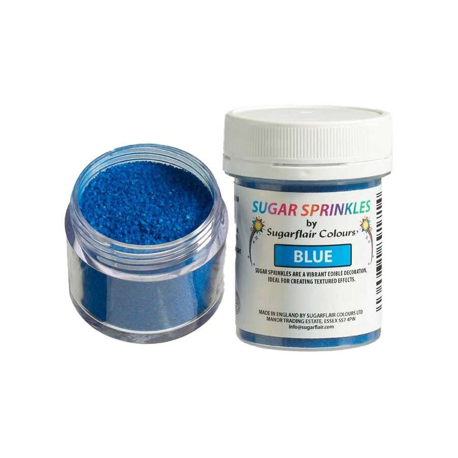 Sugarflair Sugar Sprinkles Blauw - 40g-2