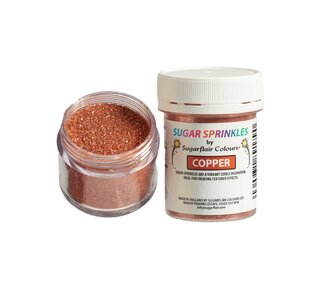 sugarflair Sugarflair Sugar Sprinkles Koper - 40g