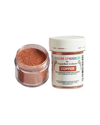 sugarflair Sugarflair Sugar Sprinkles Koper - 40g