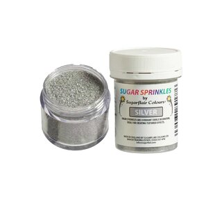sugarflair Sugarflair Sugar Sprinkles Zilver - 40g