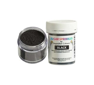 sugarflair Sugarflair Sugar Sprinkles Zwart - 40g
