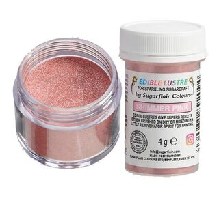 sugar flair Sugarflair Edible Lustre Shimmer Pink, 4g