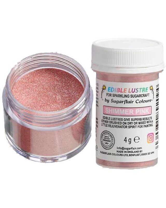 sugar flair Sugarflair Edible Lustre Shimmer Pink, 4g