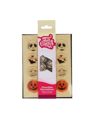 Funcakes FunCakes Chocolade Decoraties Halloween Ø3,8cm Set/12