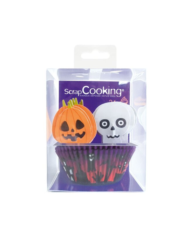 scrapcooking Scrapcooking Baking Cup & Topper Halloween Set/24