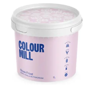 colour mill Colour Mill Botercreme Wit Gloss Frost (kant-en-klaar) 1L