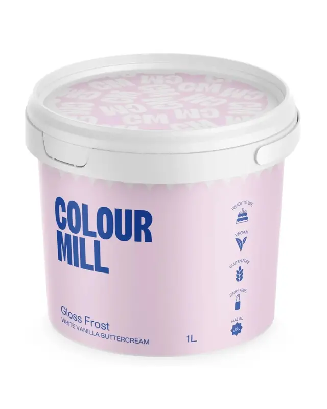 colour mill Colour Mill Botercreme Wit Gloss Frost (kant-en-klaar) 1L