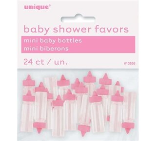 Haza Mini babyflesjes roze (24st)