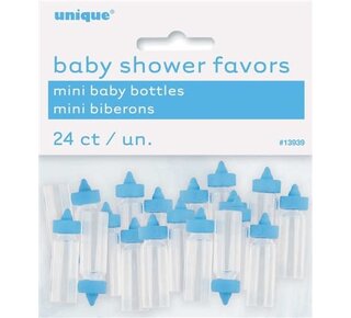 Mini babyflesjes blauw (24st)