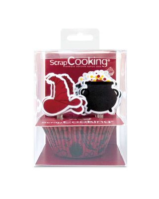 scrapcooking ScrapCooking Wizard Baking Cups en Cupcake Toppers pk/24