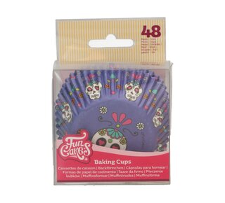Funcakes FunCakes Baking Cups Day of the Dead pk/48