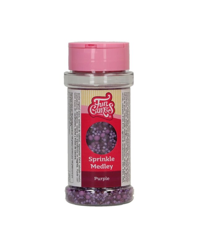 Funcakes FunCakes Sprinkle Medley Paars 70g