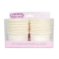 Cupcake Cups Wit/Ivoor 60mm 24st. by Culpitt